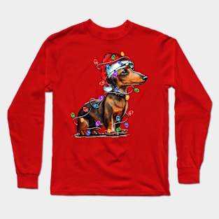 cute christmas dog Long Sleeve T-Shirt